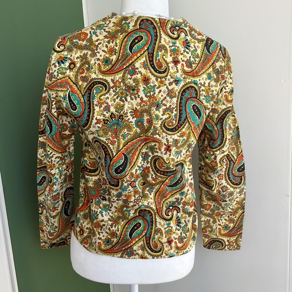 Vintage 60s 70s Paisley Blazer - Picture 4 of 6